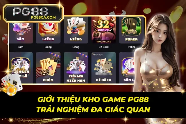 Kho game đồ sộ của nhà cái PG88